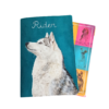 Protège carnet de santé personnalisé avec le portrait peint à la main de votre animal préféré