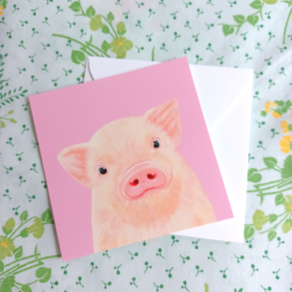 cartes cochon printemps kitsch lorraine
